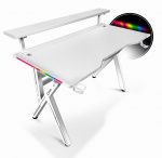 Стильний Геймерський стіл CRF4011RGB Білий з RGB підсвічуванням - Зображення 13