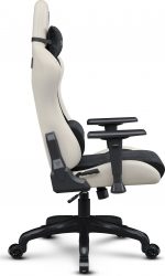 Крісло для геймерів SENSE7 Spellcaster FUKU PU чорний/бежевий - Зображення 5