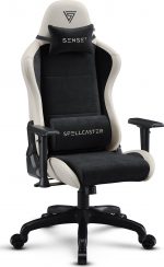 Крісло для геймерів SENSE7 Spellcaster FUKU PU чорний/бежевий