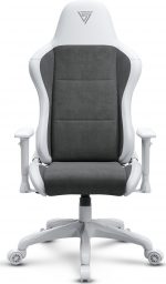 Крісло для геймерів SENSE7 Spellcaster FUKU PU навантаження до 150 кг HR піна 90-160° біло-сіре - Зображення 4