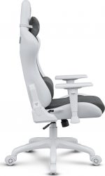 Крісло для геймерів SENSE7 Spellcaster FUKU PU навантаження до 150 кг HR піна 90-160° біло-сіре - Зображення 5