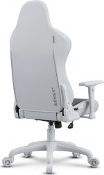 Крісло для геймерів SENSE7 Spellcaster FUKU PU навантаження до 150 кг HR піна 90-160° біло-сіре - Зображення 7