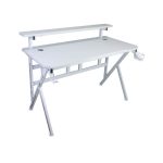 Стильний Геймерський стіл CRF4011RGB Білий з RGB підсвічуванням - Зображення 9