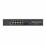 Комутатор мережевий POE GreenVision GV-019-M-08G+SFP - Зображення 2