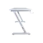 Геймерський стіл CRF4577RGB Білий з RGB підсвічуванням для гри - Зображення 7