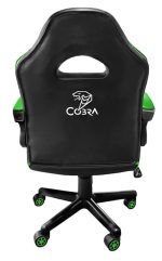 Ігрове Геймерське крісло COBRA JUNIOR зелене і чорне для молодих геймерів - Зображення 5