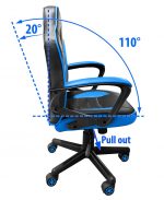 Для молодих геймерів: ігрове Геймерське кріслоCOBRA JUNIOR синє і чорне - Зображення 7