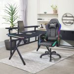 Максимальний комфорт Ігрове Геймерське крісло RGB + BT з колонками WS8152 Black - Зображення 3