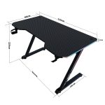 Стильний та функціональний Геймерський стіл CRF4576RGB Чорний - Зображення 4