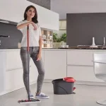 Обертова швабра Набір для Прибирання 2в1 із телескопічною ручкою і безконтактним віджиманням Vileda Ultramax Turbo 163425