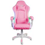 З музикою та підсвіткою Ігрове Геймерське крісло RGB + BT з колонками WS8151 Pink - Зображення 2