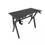 Елегантний чорний Геймерський стіл COBRA CR2009BK для геймерів - Зображення 5