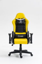 Яскравий дизайн Геймерське крісло COBRA Rebel CR201 жовто-чорне - Зображення 3