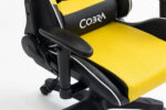 Яскравий дизайн Геймерське крісло COBRA Rebel CR201 жовто-чорне - Зображення 12