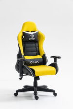 Яскравий дизайн Геймерське крісло COBRA Rebel CR201 жовто-чорне - Зображення 8