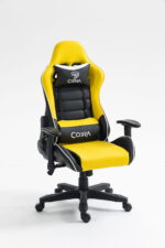 Яскравий дизайн Геймерське крісло COBRA Rebel CR201 жовто-чорне - Зображення 2