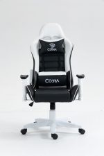 Стильне і комфортне Геймерське крісло COBRA Rebel CR202 біло-чорне - Зображення 3