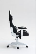 Стильне і комфортне Геймерське крісло COBRA Rebel CR202 біло-чорне - Зображення 12