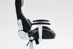 Стильне і комфортне Геймерське крісло COBRA Rebel CR202 біло-чорне - Зображення 13