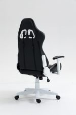 Стильне і комфортне Геймерське крісло COBRA Rebel CR202 біло-чорне - Зображення 14
