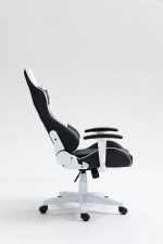 Стильне і комфортне Геймерське крісло COBRA Rebel CR202 біло-чорне - Зображення 18