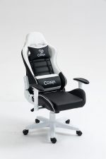 Стильне і комфортне Геймерське крісло COBRA Rebel CR202 біло-чорне - Зображення 19