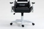 Стильне і комфортне Геймерське крісло COBRA Rebel CR202 біло-чорне - Зображення 4