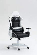 Стильне і комфортне Геймерське крісло COBRA Rebel CR202 біло-чорне - Зображення 2