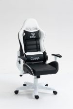 Стильне і комфортне Геймерське крісло COBRA Rebel CR202 біло-чорне - Зображення 7