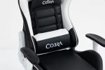 Стильне і комфортне Геймерське крісло COBRA Rebel CR202 біло-чорне - Зображення 9