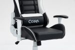 Стильне і комфортне Геймерське крісло COBRA Rebel CR202 біло-чорне - Зображення 10