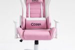 Комфорт і стиль в кріслі COBRA Rebel CR203 рожево-біле для геймерів - Зображення 9