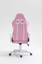Комфорт і стиль в кріслі COBRA Rebel CR203 рожево-біле для геймерів - Зображення 13