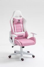 Комфорт і стиль в кріслі COBRA Rebel CR203 рожево-біле для геймерів - Зображення 14