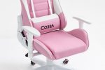 Комфорт і стиль в кріслі COBRA Rebel CR203 рожево-біле для геймерів - Зображення 16