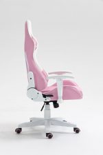 Комфорт і стиль в кріслі COBRA Rebel CR203 рожево-біле для геймерів - Зображення 17
