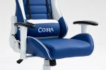 Стильне Геймерське крісло для геймерів COBRA Rebel CR204 синьо-біле - Зображення 11