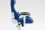 Стильне Геймерське крісло для геймерів COBRA Rebel CR204 синьо-біле - Зображення 13