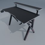 Чорний дизайн Геймерського столу Cobra CR4009BK для геймерів - Зображення 5