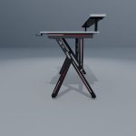 Чорний дизайн Геймерського столу Cobra CR4009BK для геймерів - Зображення 6