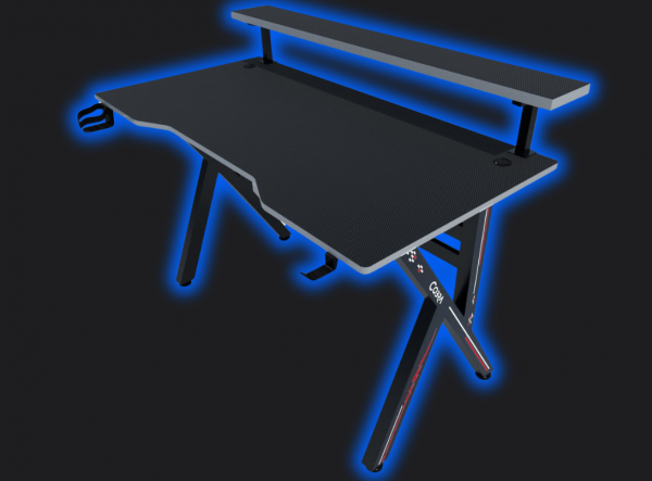 Чорний дизайн Геймерського столу Cobra CR4009BK для геймерів