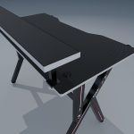 Чорний дизайн Геймерського столу Cobra CR4009BK для геймерів - Зображення 11