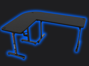 Елегантний чорний Геймерський стіл Cobra CR4552BK для гри