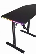 Чорний Геймерський стіл Cobra CRF4552RGB Black з RGB підсвіткою - Зображення 10