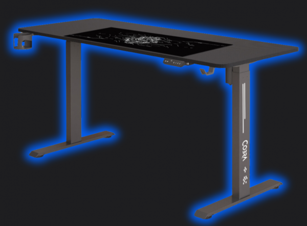 Комфортний і стильний Геймерський стіл ELECTRA CRF12ELBK ЧОРНИЙ