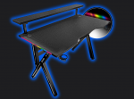 Стильний Геймерський стіл CRF4010RGB Чорний з RGB підсвіткою
