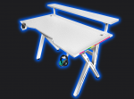 Стильний Геймерський стіл CRF4011RGB Білий з RGB підсвічуванням