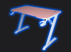 Стильний Геймерський стіл CRF4575RGB Рожевий з RGB підсвіткою