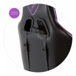 Стильне Ігрове Геймерське крісло Draco CRF190 PINK для геймерів - Зображення 11