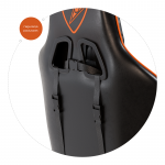 Яскравий дизайн для геймерів Ігрове Геймерське крісло Draco CRF193 Orange - Зображення 17